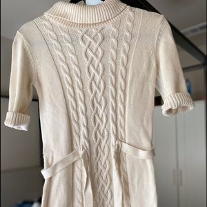 Knitted cream dress